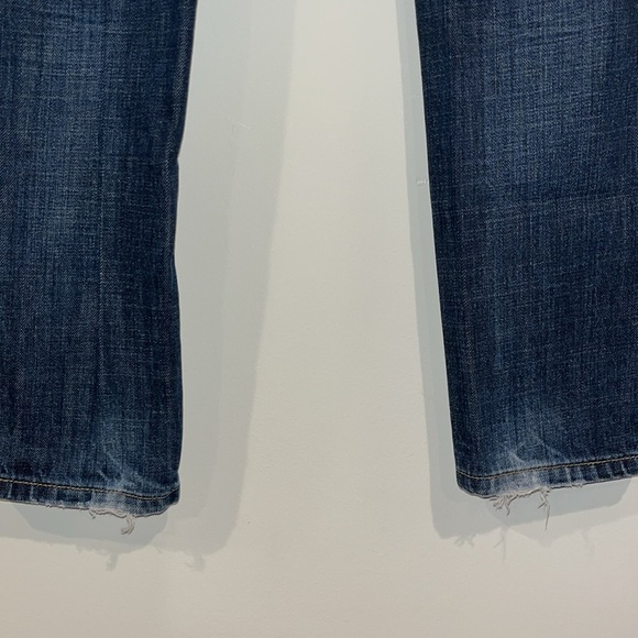 GAP KIDS Skinny Straight Fit Jeans Dark Wash Denim Distressed Adjustable Waist - Picture 8 of 10